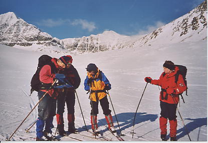 Descending Veslesmeden, Rondane, Norway 11/3/2004 - Picture by Anne-lise Labeyrie